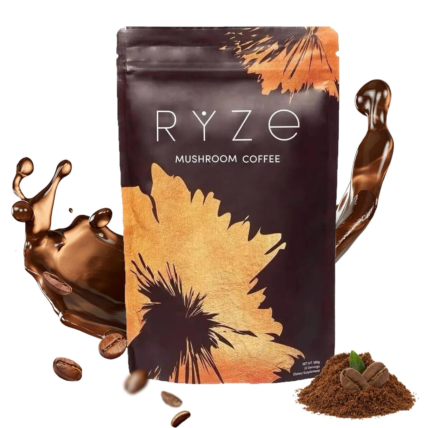New Ryze Mushroom Coffee Supplements with Arabica Coffee